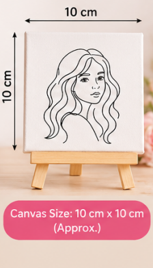 Love You Sister Mini Canvas Set with Wooden Easels – Sister Gift & Keepsake