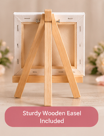 Bride to Be Mini Canvas with Wooden Easel – Bridal Shower & Wedding Gift