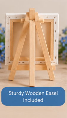 I Miss You Blue Mini Canvas with Wooden Easel – Thoughtful Keepsake Gift