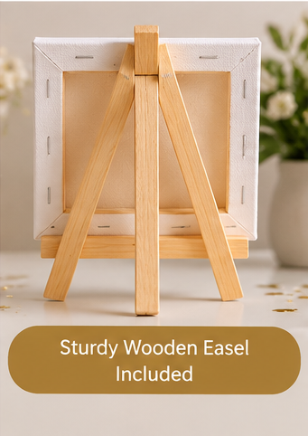 Congratulations Mini Canvas with Wooden Easel – Celebration Gift & Keepsake