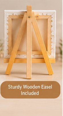 I Miss You Mini Canvas with Wooden Easel – Thoughtful Love Gift & Keepsake