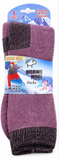 Men’s Merino Wool Blend Hiking Socks UK 6–11 – 45% Merino Wool Bamboo Walking Boot Thermal Socks | Assorted Colours – 1 Pair