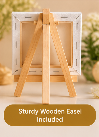Good Luck Graduation Mini Canvas with Wooden Easel – Exam & Achievement Gift