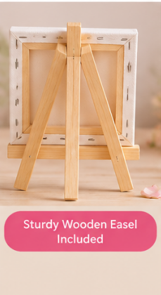 Love You Sister Mini Canvas Set with Wooden Easels – Sister Gift & Keepsake