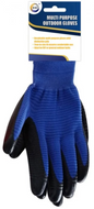 Multi-Purpose Outdoor Work Gloves – Breathable Non-Slip Grip Gardening & DIY Gloves | Latex Coated Palm, Orange or Blue