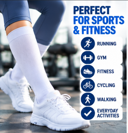 Britwear White Grip Socks UK 4–7 – Non-Slip Sole Everyday Socks | Ladies Sports, Yoga, Pilates, Gym & Home Socks – 1 Pair