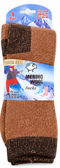 Men’s Merino Wool Blend Hiking Socks UK 6–11 – 45% Merino Wool Bamboo Walking Boot Thermal Socks | Assorted Colours – 1 Pair