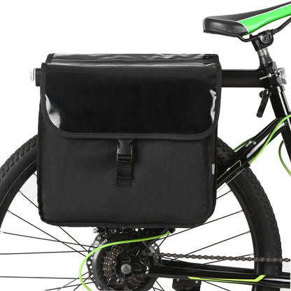 New 28L Bike Trunk Bag Water Resistant Bicycle Rear Seat Carrier Bag Rack Trunk Bags Bike Pannier Bicycle Traveling Bag
