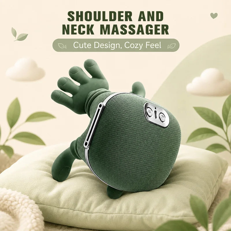 4D Neck And Shoulder Massager, Bionic Neck And Shoulder Massager, Wireless Neck, Cervical Spine, And Trapezius Kneading Massager, Heated Neck And Shoulder Massager