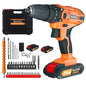 EMDTOOL Cordless Drill Driver 21V Battery Drill Set Electric Screwdriver Set, 25+1 Torque Setting, 2 Speed, LED Light for Home