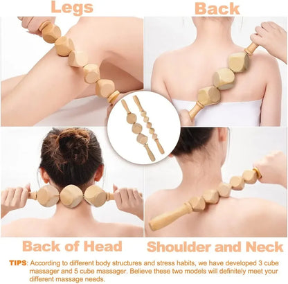 Jecaliz Wooden Therapy Massager for Lymphatic Drainage Anti Cellulite Maderoterapia Body Sculpturing Massage Roller Guasha Sets