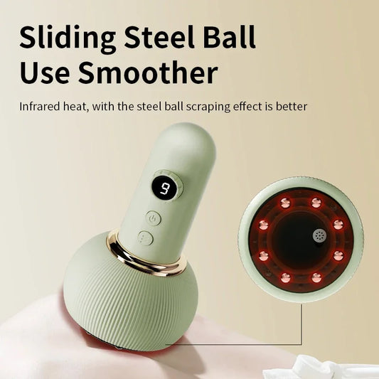 Electric Cupping Massager Vacuum Suction Anti Cellulite Beauty Health Scraping Infrared Heat Body Slimming Massage