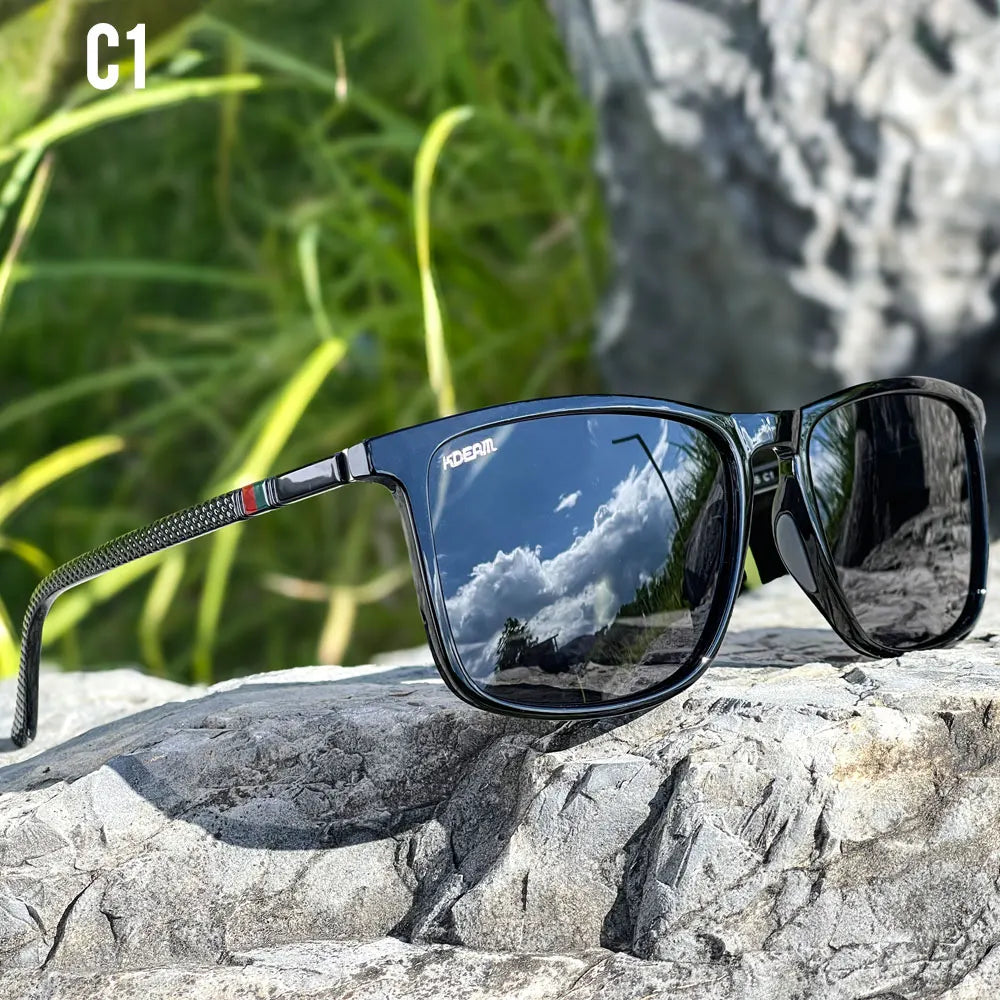 KDEAM 6.18 inch Frame Width Extra Large Size Polarized Sunglasses For Men Women Photochromic Sun Glasses Oversized With Case