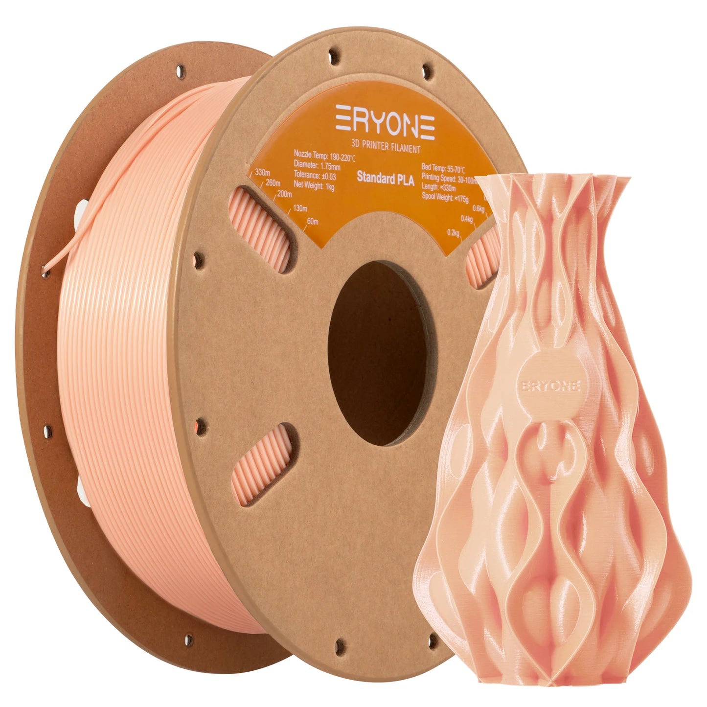 ERYONE 1/5/10KG Standard PLA Premium Filament 1.75mm 3D Print, Multicolor Available,big sale 1kg pla filament,1kg/spool