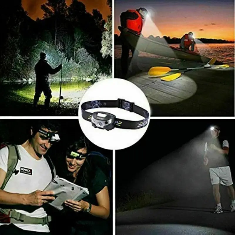 1/2X Super Bright Waterproof Head Torch Headlight LED USB Rechargeable Headlamp UK