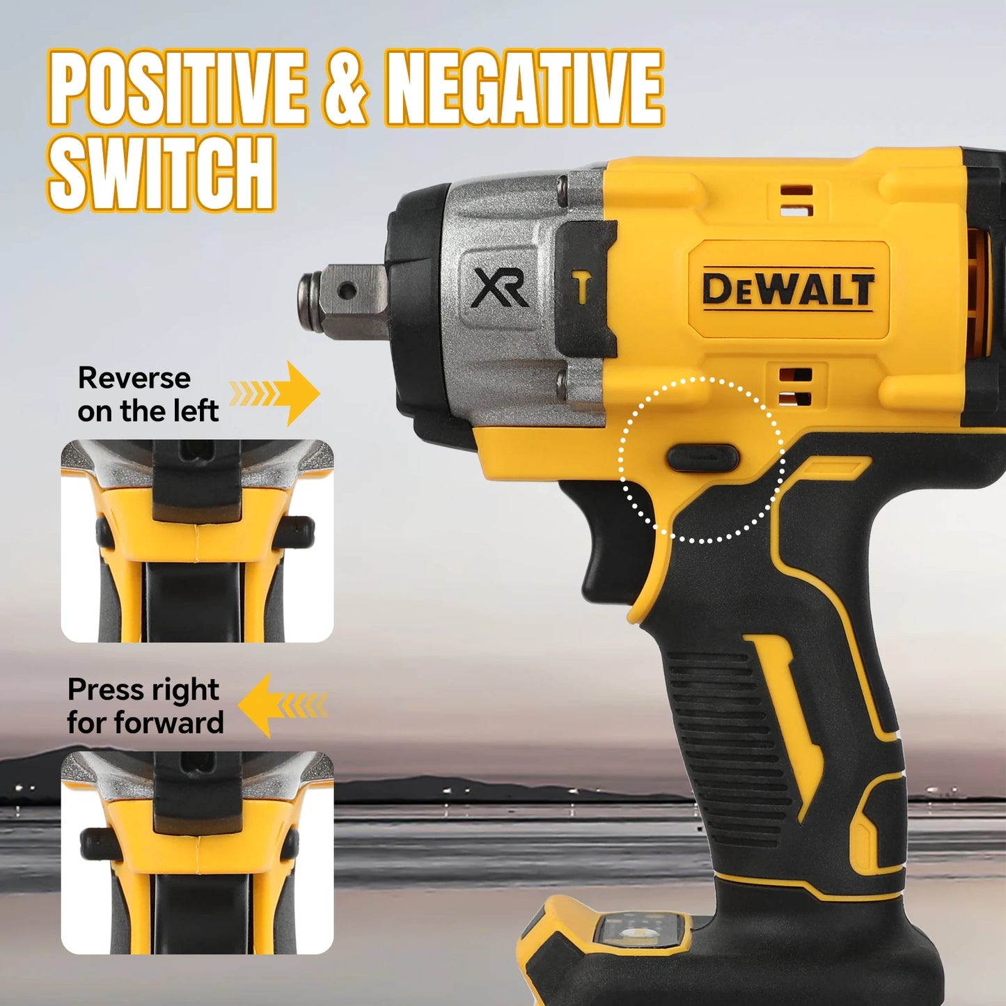 DEWALT DCF922 ATOMIC 20V MAX 1/2 in Cordless Impact Variable - speed Electric Wrench with Detent Pin Anvil