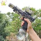 HUIQIBAO Electric Pulse Water Gun Simulated Flame Sensor Light Fully Automatic Fights Toy Water Pistol Outdoor Beach Toys Adult