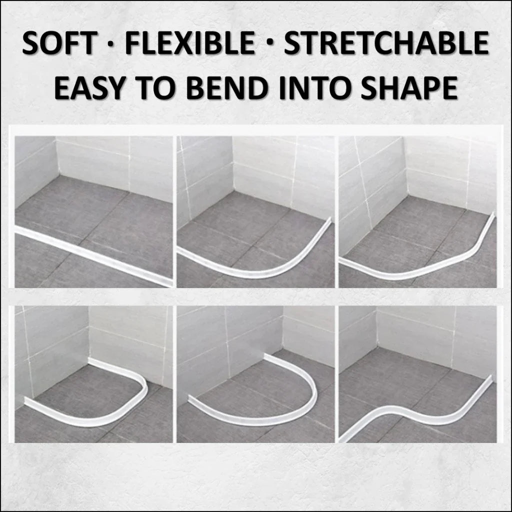 Bathroom Silicone Bendable Water Retaining Strip Shower Water Barrier Highl for Kitchen Separation Shower Accessories