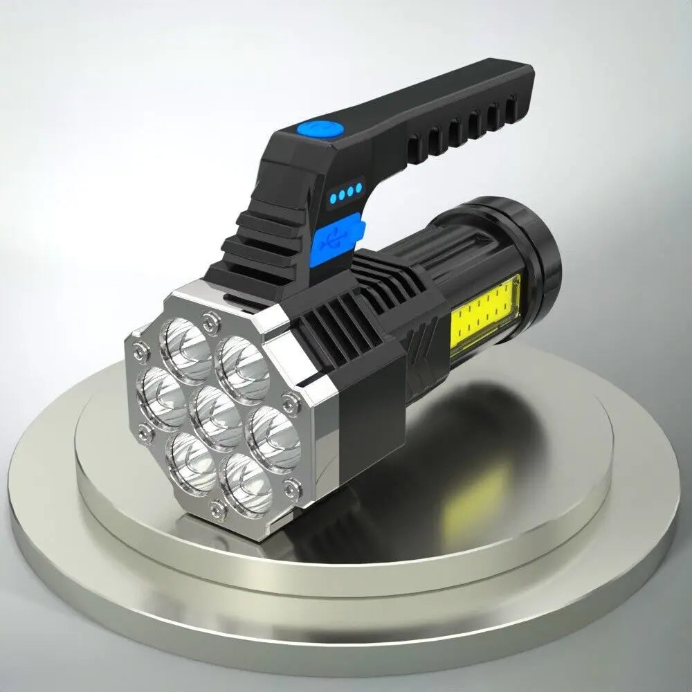 High Powered 26000000LM LED Flashlight Super Bright Torch USB Rechargeable Lamp