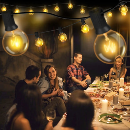 G40 Globe Clear Replacement Light Bulbs 7W Tungsten Edison Bulbs E12 2200K Warm White for Patio Lighting Decoration Wedding