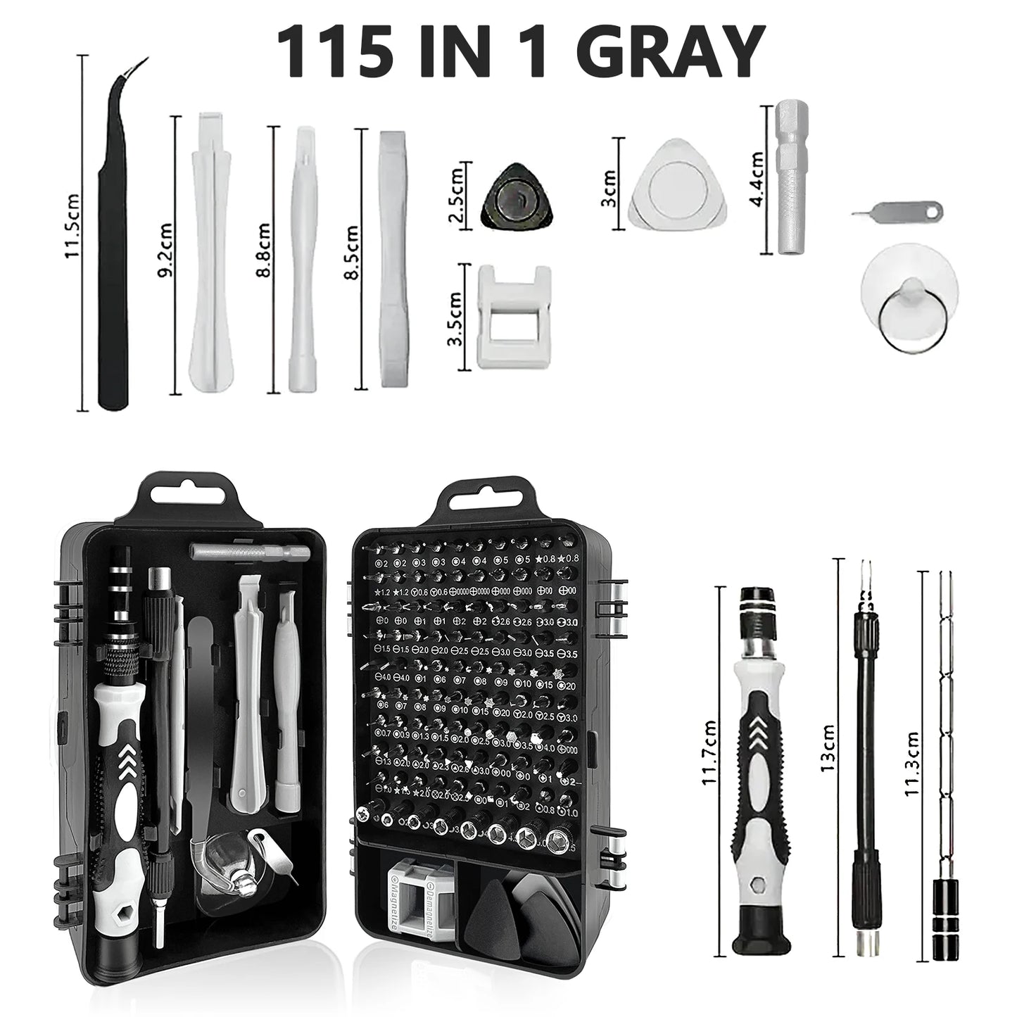 Magnetic Precision Screwdriver Set 115 In 1 Electronics Repair Tools Professional Nut Driver for Laptop Phone PC Maintenance