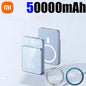 Xiaomi PD 22.5W Fast Charging Power Bank 500000mAh 15W Magsafe Wireless Charger for iPhone 16 Samsung Powerbank Magnetic Ring