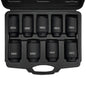 9x 1/2"6Point Axle Nut Hub Impact Socket Set 29-38mm For Air Battery Powered Impact Tools Wrenches Breaker Bars Torque Wrenches