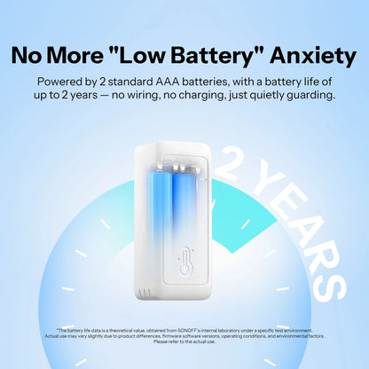 SONOFF Zigbee Temperature and Humidity Sensor Smart Home Airguard TH Lite SNZB-02B Ewelink APP Control Work With Alexa Google