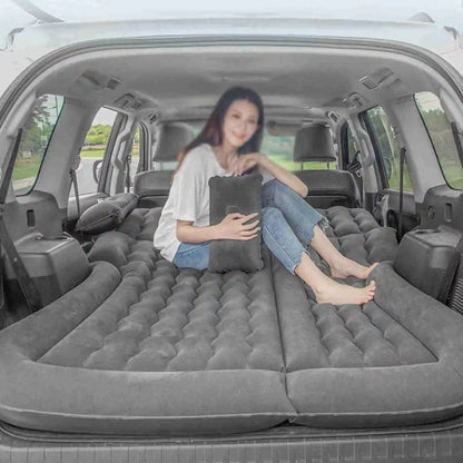 Car Air Mattress Vehicle Inflatable Thickened Travel Bed Comfortable and Sturdy Sleeping Pad Camping Accessory Car Supplies