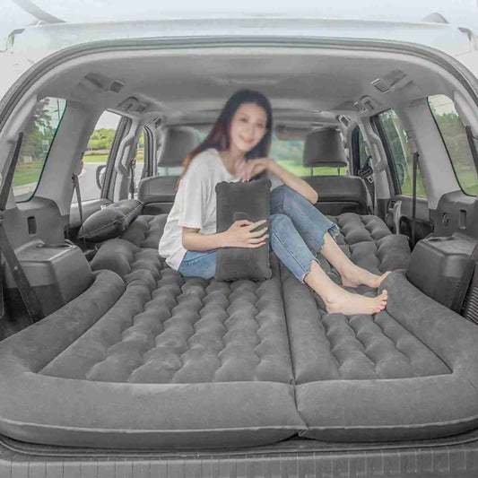 Car Air Mattress Vehicle Inflatable Thickened Travel Bed Comfortable and Sturdy Sleeping Pad Camping Accessory Car Supplies