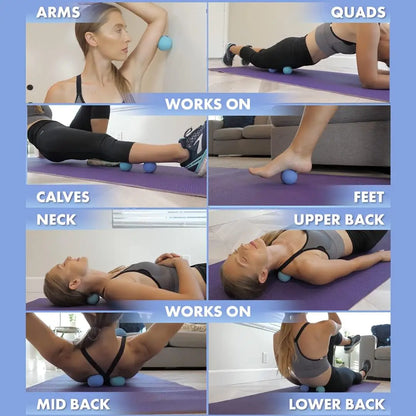 63mm Acupoint Physical Massage Balls,Therapy Lacrosse Ball,Trigger Point Therapy and Myofascial Release,Foot Plantar Fasciitis