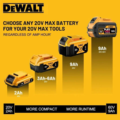 100% Original DeWalt 20V/60V 2.0Ah-9.0Ah MAX Battery Power Tool Replacement For DCB184 DCB181 DCB182 DCB200 Battery.