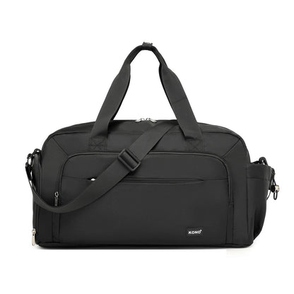 Kono Sports Duffle Bag with Shoes Compartment and Shoulder Strap Waterproof Gym Bag for Men and Women