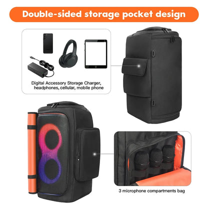 Speaker Dust Cover For JBL PARTYBOX 110/Club 120 Bluetooth Speakers Dust Case Waterproof Double-Sided Storage Bag Zipper Closure
