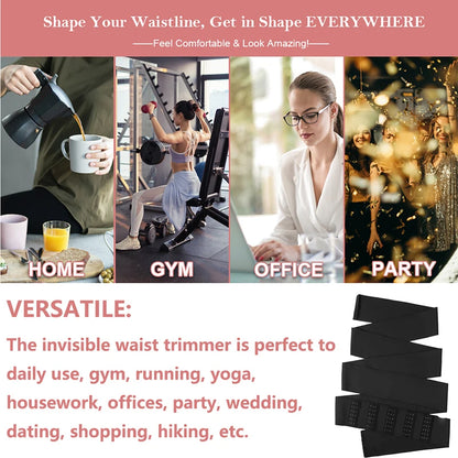 Buckle Bandage Wrap Adjustable Waist Trainer Tummy Slimming Belt Lumbar Support Corset Workout Belly Trimmer Sheath Shapewear