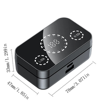 Wireless Headphones LED Power Display Touch Control Earphones Game Sports Headset Music Earbuds With Microphone