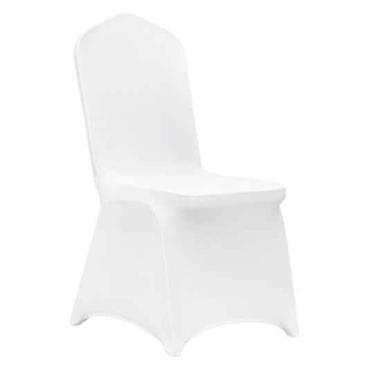 SucceBuy 12/30/50/100Pcs Wedding Chair Cover Spandex Stretch Slipcover for Restaurant Banquet Dining Party White Chair Cover