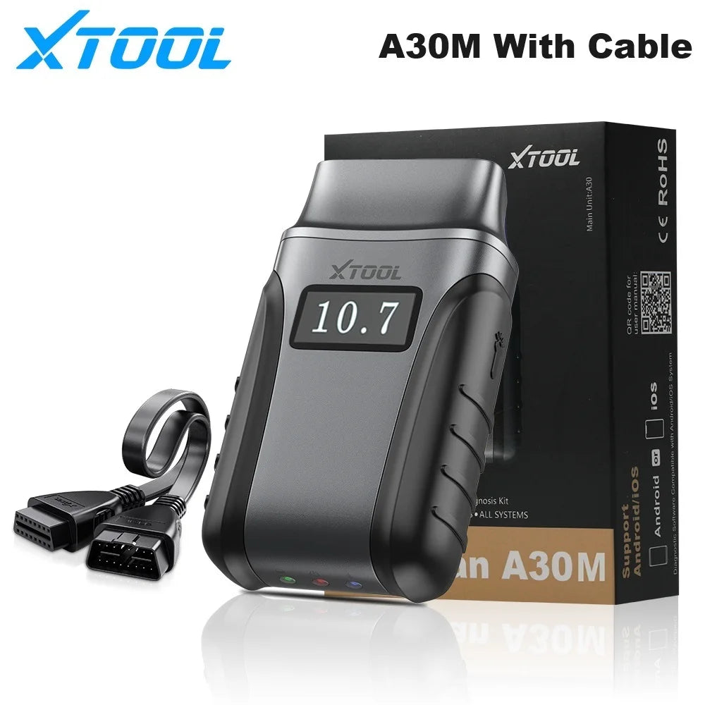XTOOL Anyscan A30M Bluetooth OBD2 Scanner Car Diagnostic Tools 26+ Reset Service Code Reader CANFD Protocol Lifetime Free Update