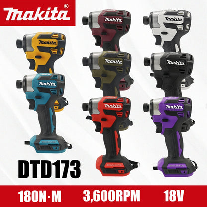 Makita DTD173 1800RPM Cordless Impact Driver 180N.m Brushless Motor Electric Drill Wood/Bolt/T-Mode For Makita Battery