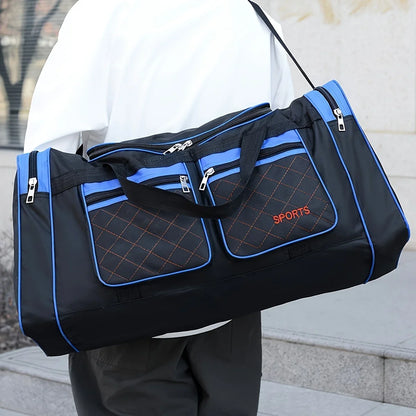 Large Capacity Travel Duffel Bag, Casual Style, Multiple Compartments & Pockets, Perfect for Short Trips, Sports Travel Bag
