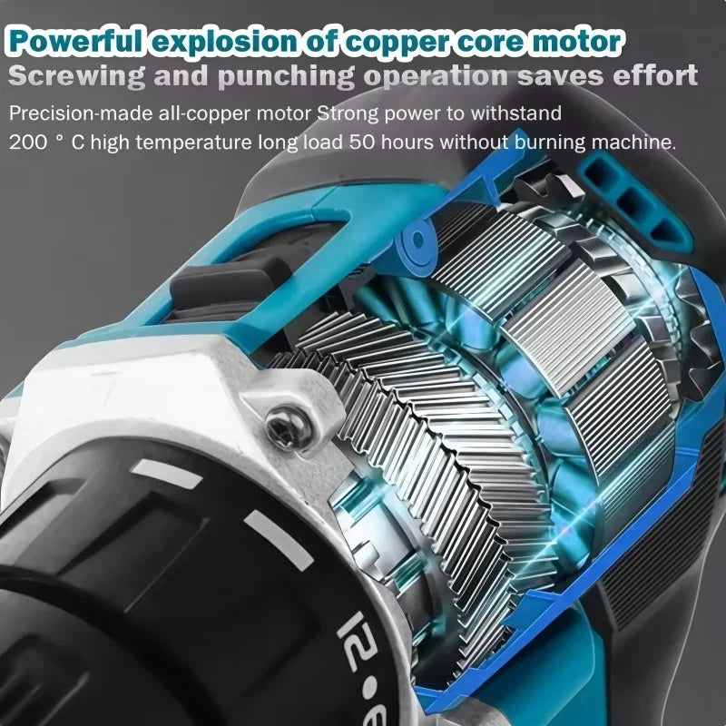 2026 Makita DDF487 10mm brushless 18V lithium-ion charging impact drill,high torque electric screwdriver Makita 18V Battery