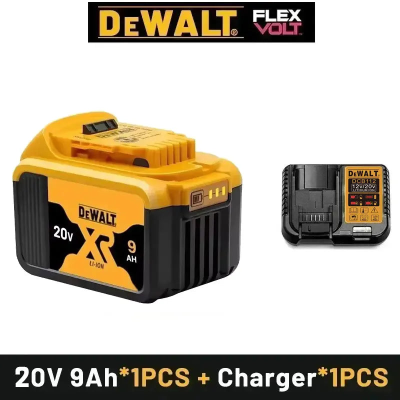 100% Original DeWalt 20V/60V 2.0Ah-9.0Ah MAX Battery Power Tool Replacement For DCB184 DCB181 DCB182 DCB200 Battery.