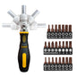 72-Tooth Ratchet two-way screwdriver Set bendable labor-saving screwdriver bit kit one-word cross Household maintenance tool
