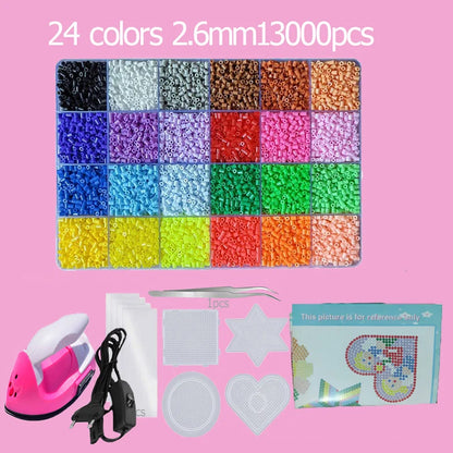 “Hama Beads Box – Thermal Mosaic Ironing Beads for Education, DIY Fuse Beads Toy, Available in 24, 48, or 72 Colors, 2.6 mm or 5 mm.”