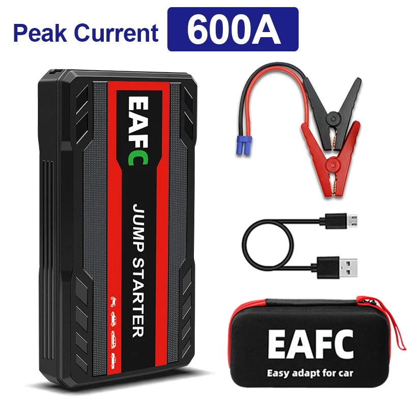 Power Bank 2000A/600A 12V Car Battery Jump Starter Portable Charger Petrol Diesel Auto Starting Device Booster Emergency Starter