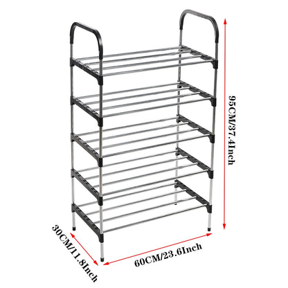 5/6 layer simple shoe rack entrance door storage rack household shoe rack stackable space saving shoe rack