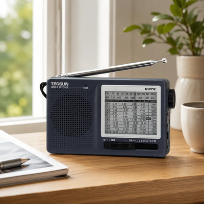 XHDATA D-219 Portable Pocket Radio TECSUN R-9012 FM AM SW Receiver Great Sound Headphone Jack for Elderly Home Outdoor Travel