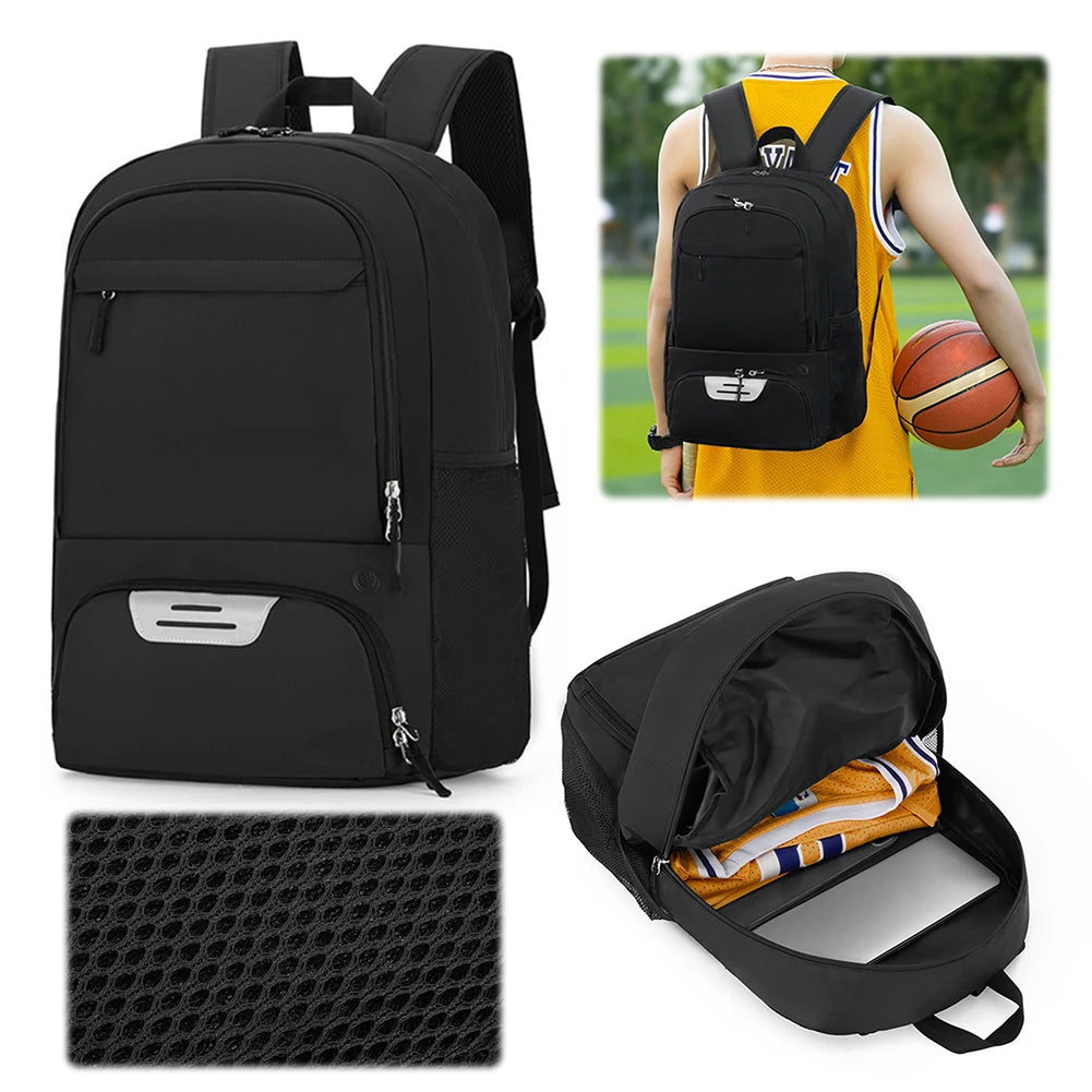 Basketball Backpack Large Sports Bag with Shoe Compartment Gym Bag Multi-pockets Laptop Backpack for Soccer Volleyball