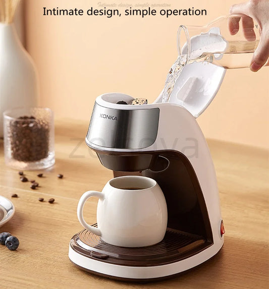 Household small automatic coffee machine office brewing tea machine drip coffee machine