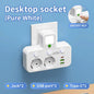 EU Plug AC Socket Power Board Multi-layer Wall Socket Universal Network Filter with Or Without USB Independent Switch Light Adap